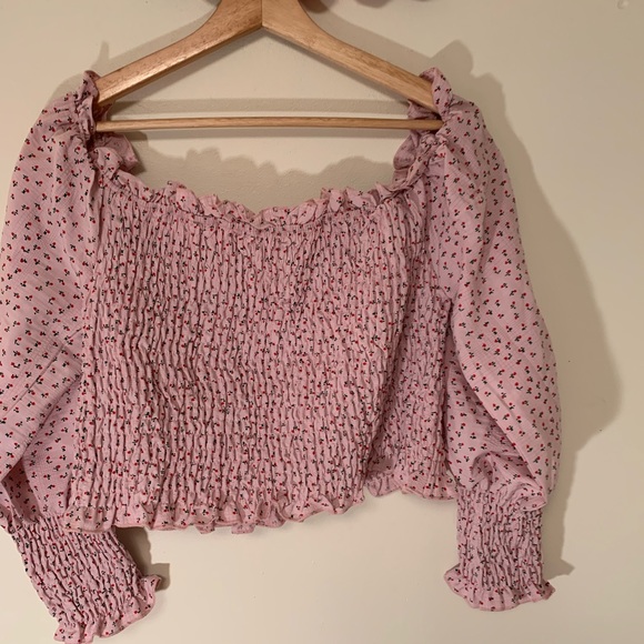 SHEIN Floral Smocked Top size 2XL - Picture 2 of 3